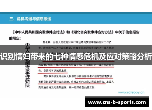 识别情妇带来的七种情感危机及应对策略分析