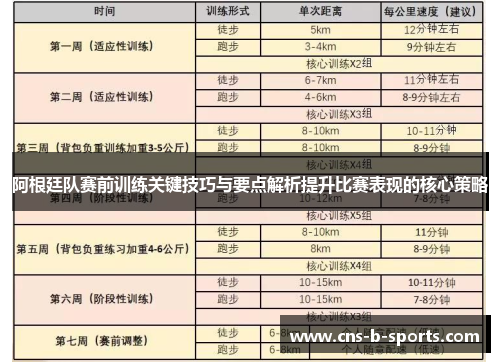 阿根廷队赛前训练关键技巧与要点解析提升比赛表现的核心策略 阿根廷队赛前训练关键技巧与要点解析提升比赛表现的核心策略